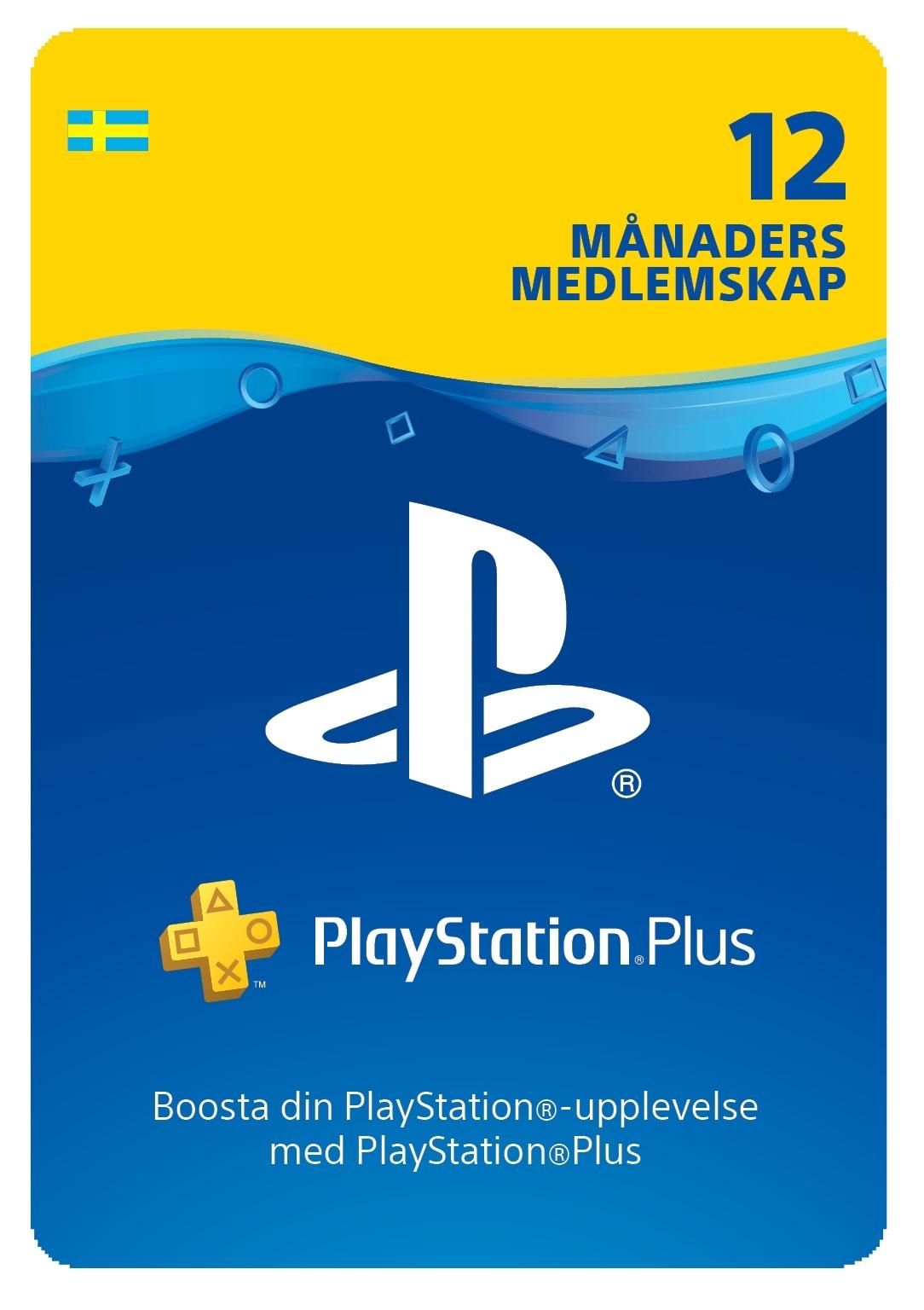 PlayStation Plus: 12 Månaders Medlemskap - 25 % rabatt (Sweden)