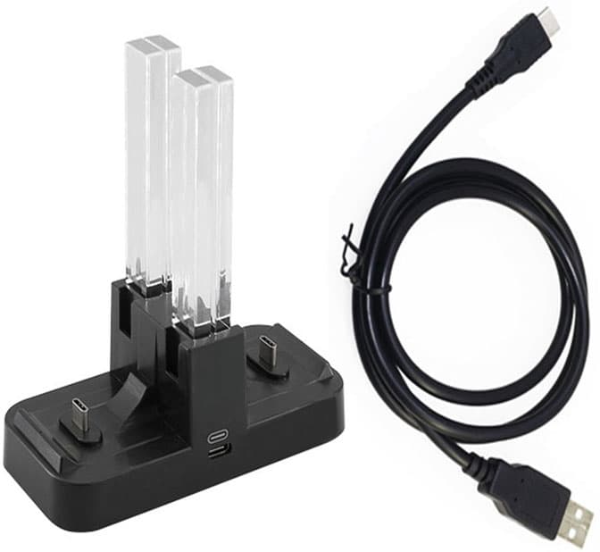 4 x Laddningsstation till Nintendo Switch + kontroller