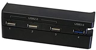 USB-hub, 4 portar, till PS 4 Slim