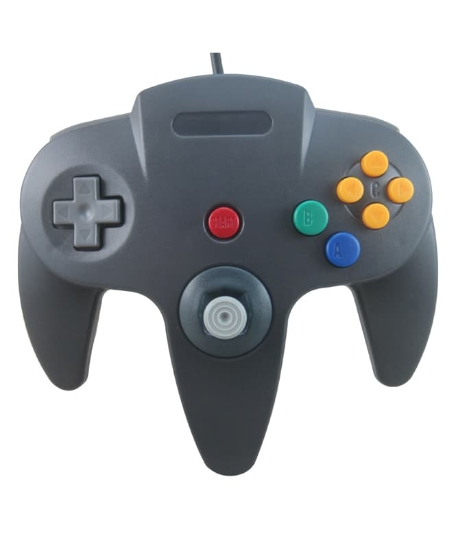 Handkontroll till Nintendo 64 (Svart)
