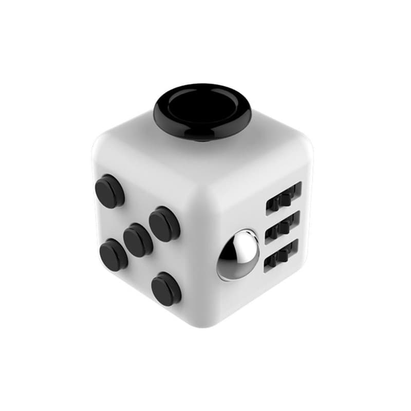 Stressleksak - Fidget Cube, Grå/Svart
