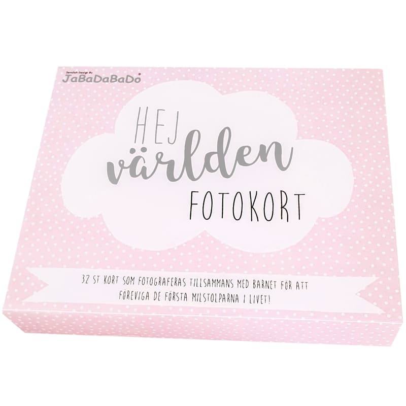 Jabadabado Milestone card rosa