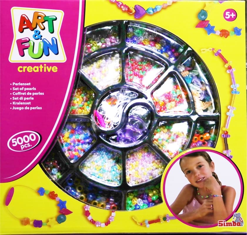 Simba Art & Fun 5000 transparenta Pärlor Gåvopaket
