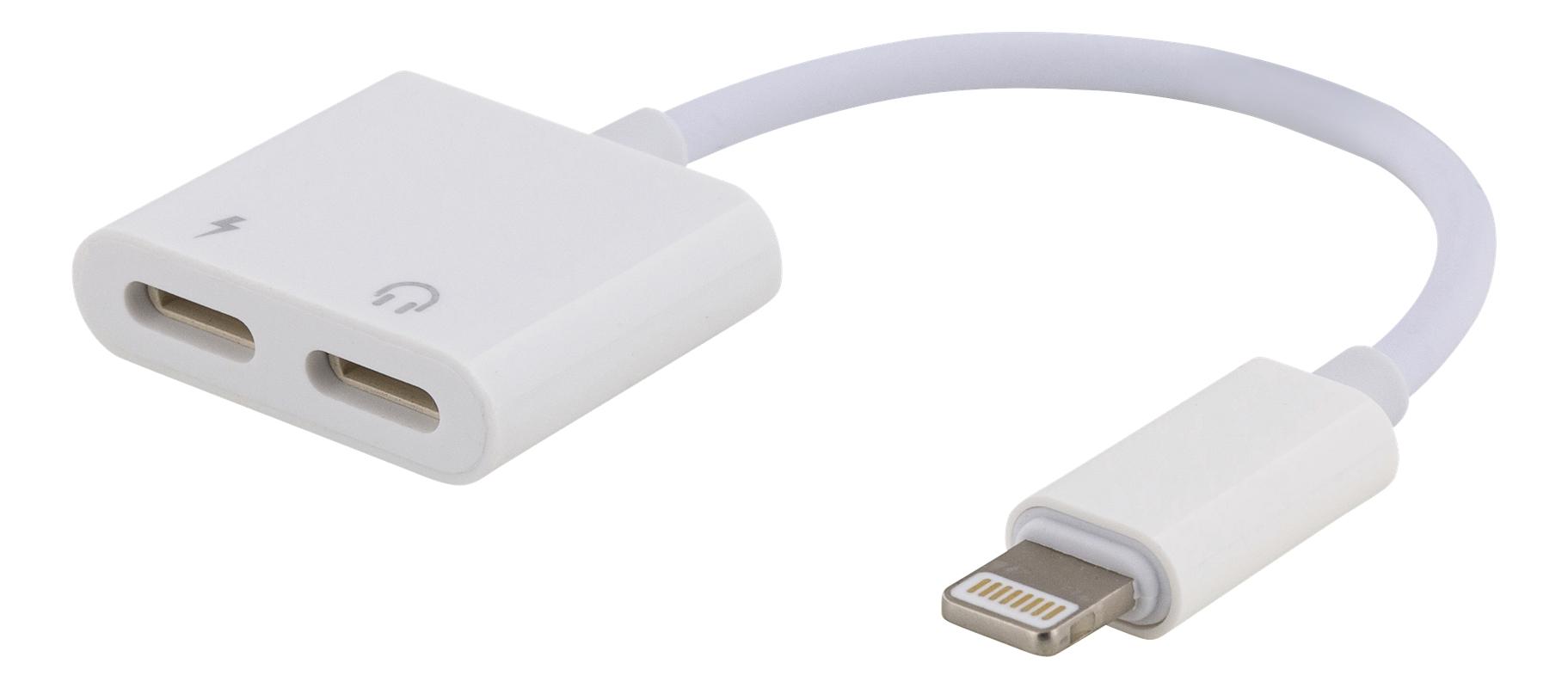 EPZI Lightning to Dual Lightning adapter, 0.1m, white