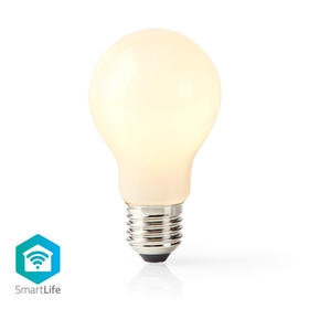 Nedis smart LED lampa Wi Fi, E27 sockel, A60, 5W, E500 lm Nedis WiFi Smart LED lampa Varmvitt kallvitt | E27 | 5.5W
