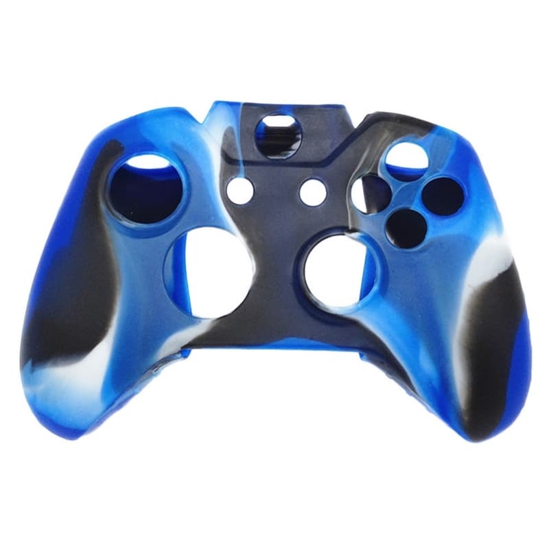 Silikongrepp för handkontroll, Xbox One / One S / One X, Kamoflage Blå, Svart