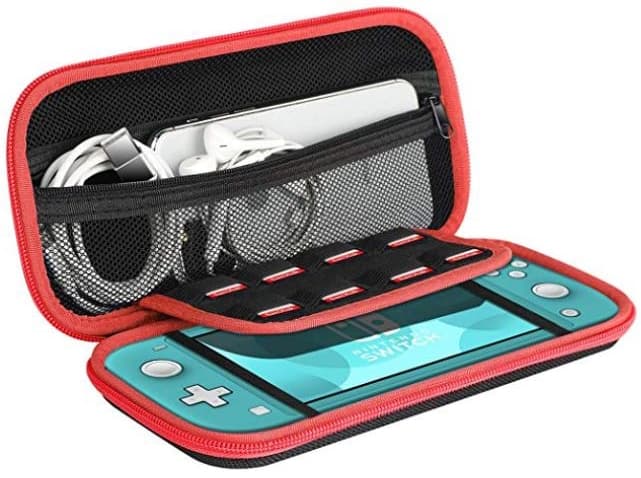 Fodral till Switch Lite, Svart/Röd