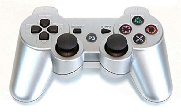 Trådlös handkontroll till PS3 med Bluetooth & DoubleShock 3, Silver