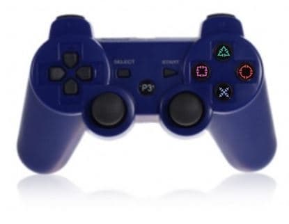 Trådlös handkontroll till PS3 med Bluetooth & DoubleShock 3, Blå