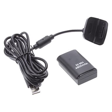 XBOX 360 batteri, sort (4800 mAh)