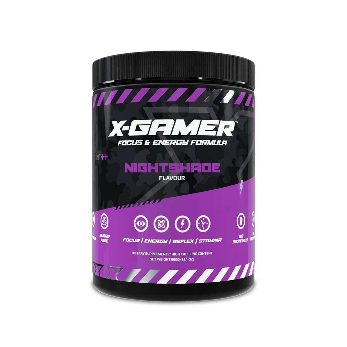 X-GAMER X-Tubz Nightshade 60 Servings (600g)