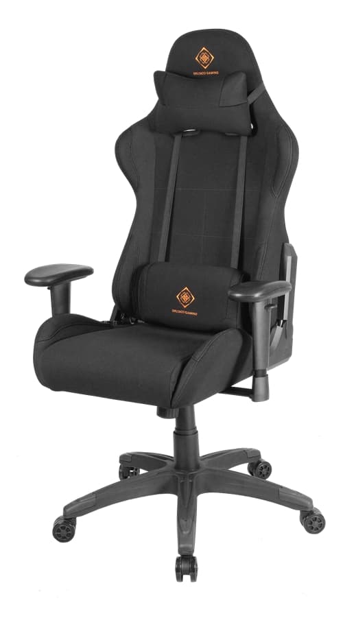 DELTACO GAMING gamingstol i nylon, svankstöd, nackkudde DELTACO GAMING gaming stol i nylon, nackkudde, ryggkudde