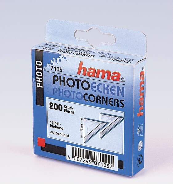 HAMA Fotohjørner 200 stk. Display Mindstesalg 10 stk.
