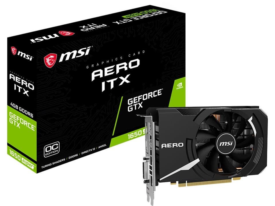 MSI GeForce GTX 1650 Super Aero ITX OC HDMI DP 4GB