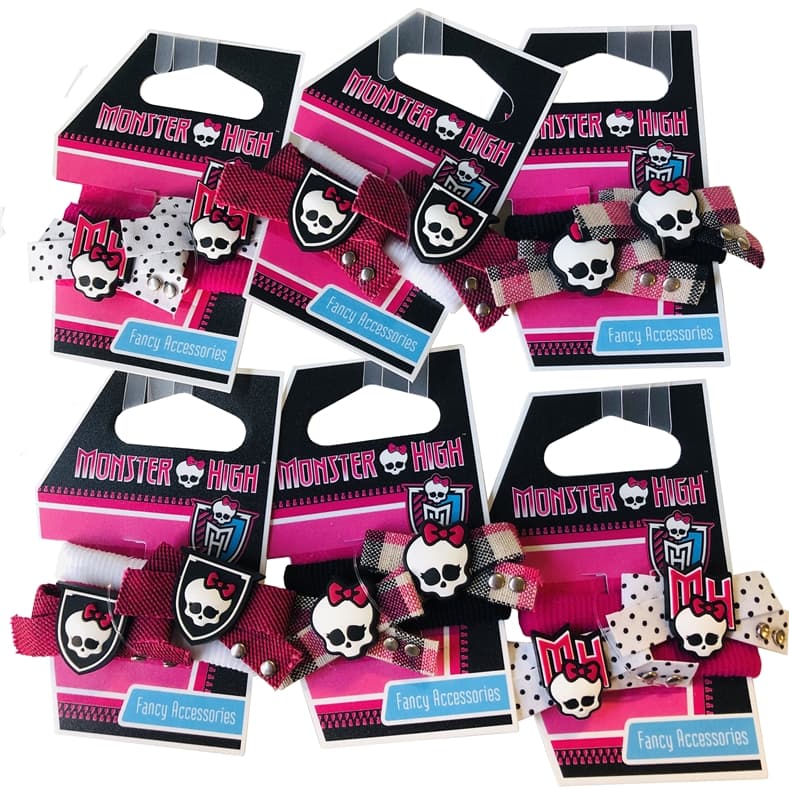 Monster High, Håraccessoarer, 12-pack breda hårsnoddar