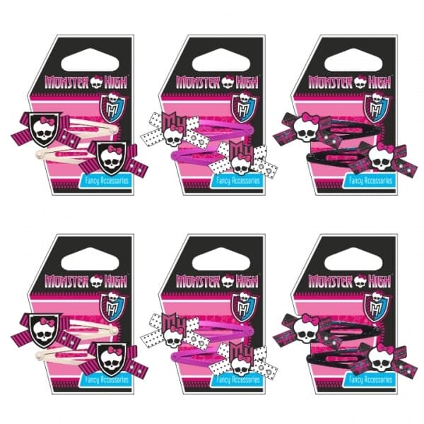 Monster High, Håraccessoarer, 12-pack hårspännen med clips