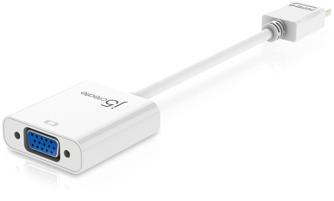j5 create JDA213 - HDMI til VGA-adapter med lyd, 1080p, Plug & Play, h