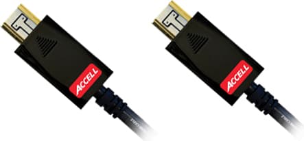 ACCELL AVGrip Pro HDMI-kabel med låsestik, <b>HDMI High Speed</b>, 19