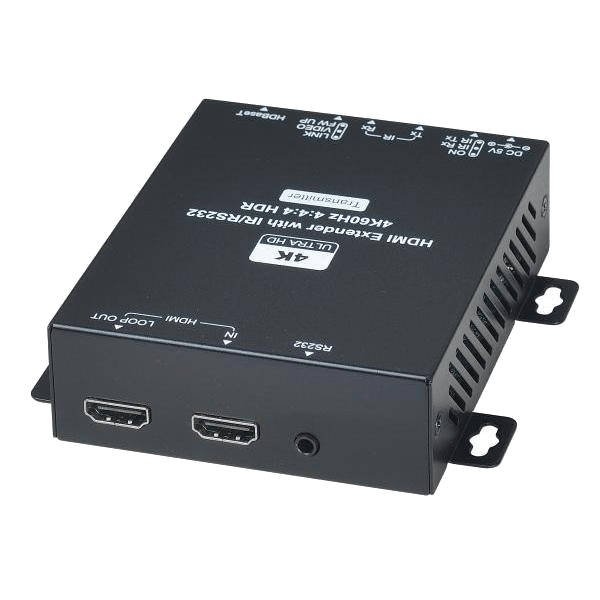 HDMI over Ethernet extender, 70m, dual-output, Cat5e, 4K UHD, Bi-direc