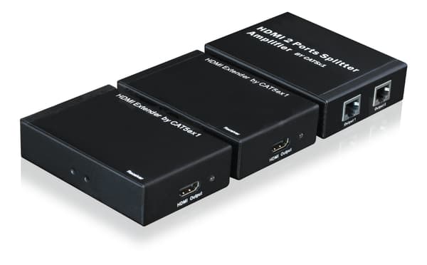 HDMI-Splitter 1x2 with UTP CAT5/CAT6, 50m