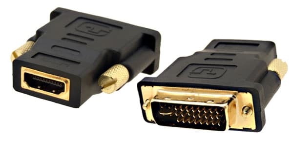 DVI-I hane till HDMI hona adapter