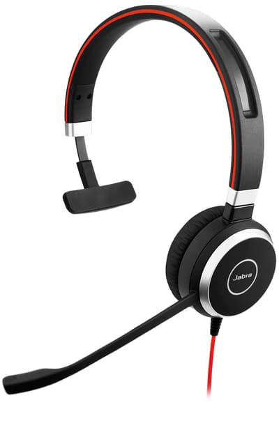 Jabra EVOLVE 40 MS Mono trådet headset med både 3,5mm samt USB-tilsl