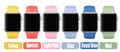 Miniatyrbild 7 av 7: Sportigt silikon klockarmband till Apple watch 42 mm. M/L