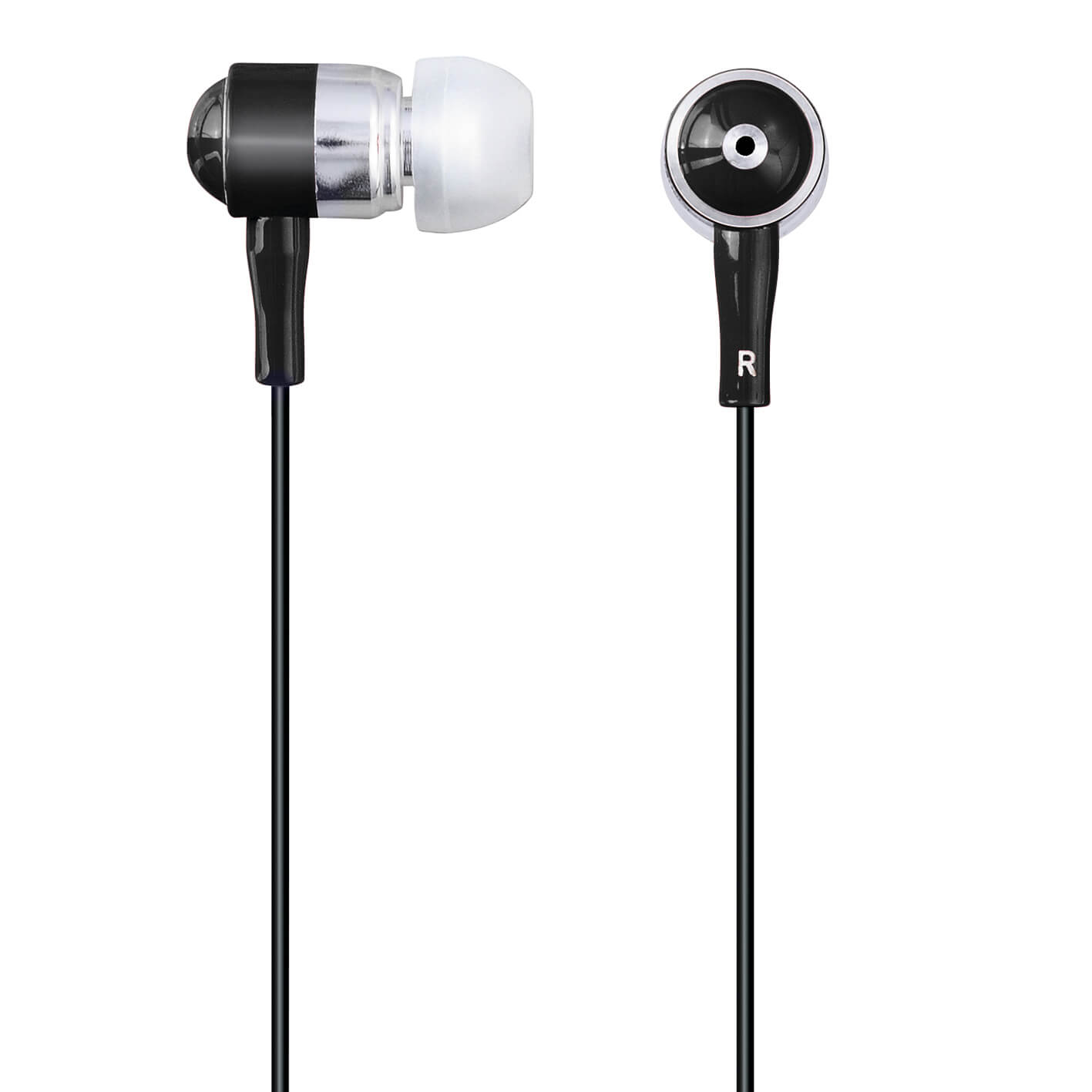 HAMA Øreplugger Shiny In-Ear Mic Svart