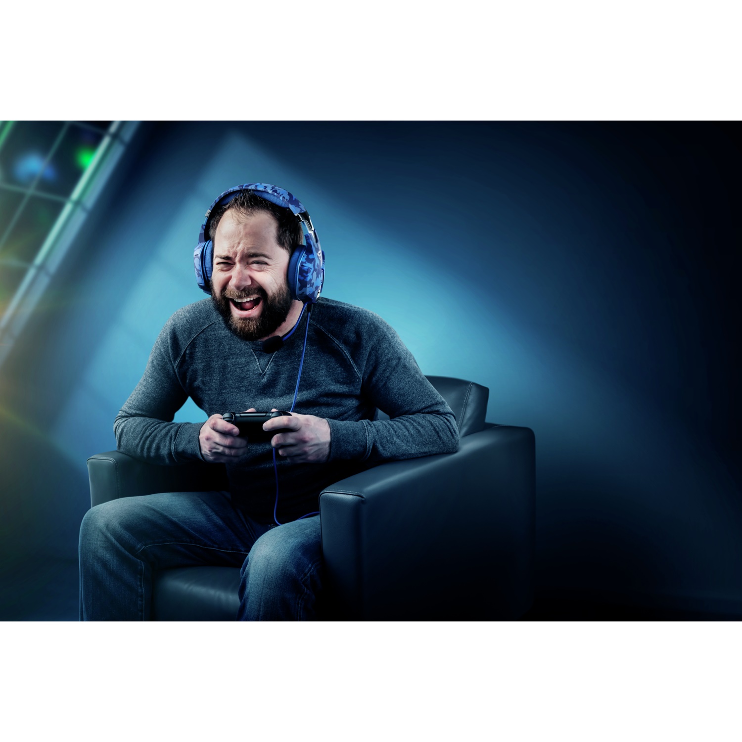 Trust GXT 322B Gaming headset PS4 Blue | CDON Trust Carus Gaming Headset (PS4) GXT 322B