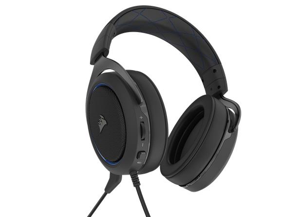 Corsair HS50 Pro Blue Stereo Headset Elektronikk CDON.COM Headset | Memory foam | CORSAIR HS50 | Jula