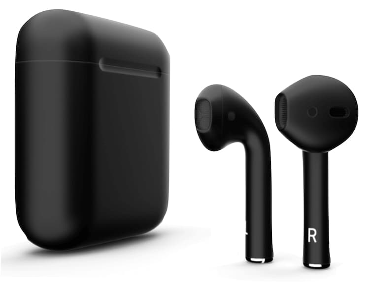 i18 TWS trådlösa hörlurar med laddningsfodral, Bluetooth 5,0, svart