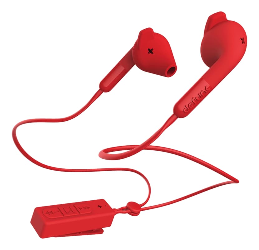 DeFunc BT HYBRID, Bluetooth 4.1, röd