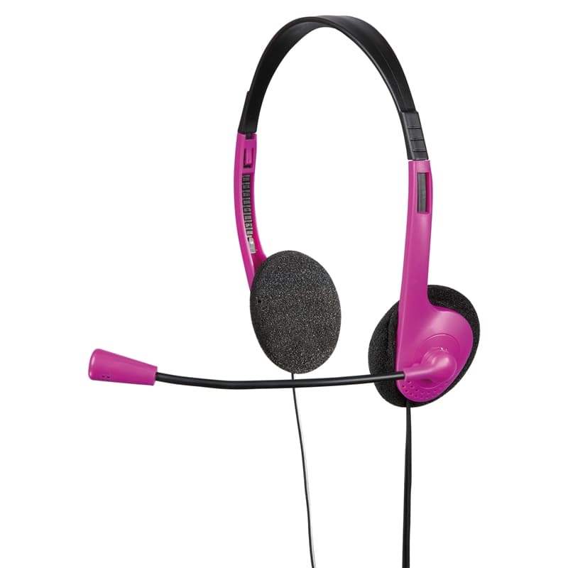HAMA Multimedia Headset HS-101 Rosa Sort