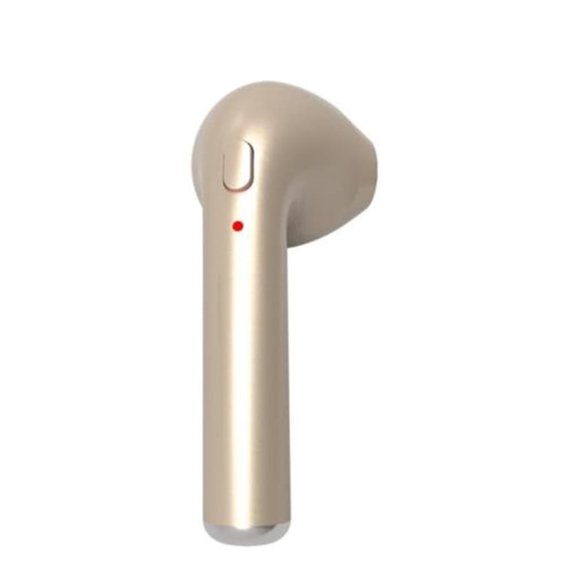 i7, Wireless Earbud, Bluetooth Hörlur, Singel, Guld
