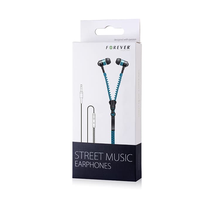 Forever Street Music Hörlurar Blå