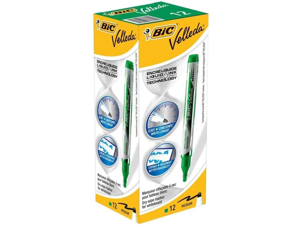 Whiteboardmarker bic velleda pocket, grøn