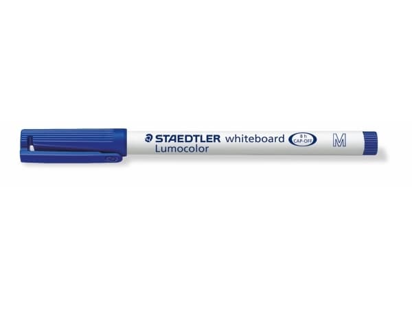 STAEDTLER Lumocolor 301 - Markering - icke-permanent - för whiteboard - blå - 1 mm - medel