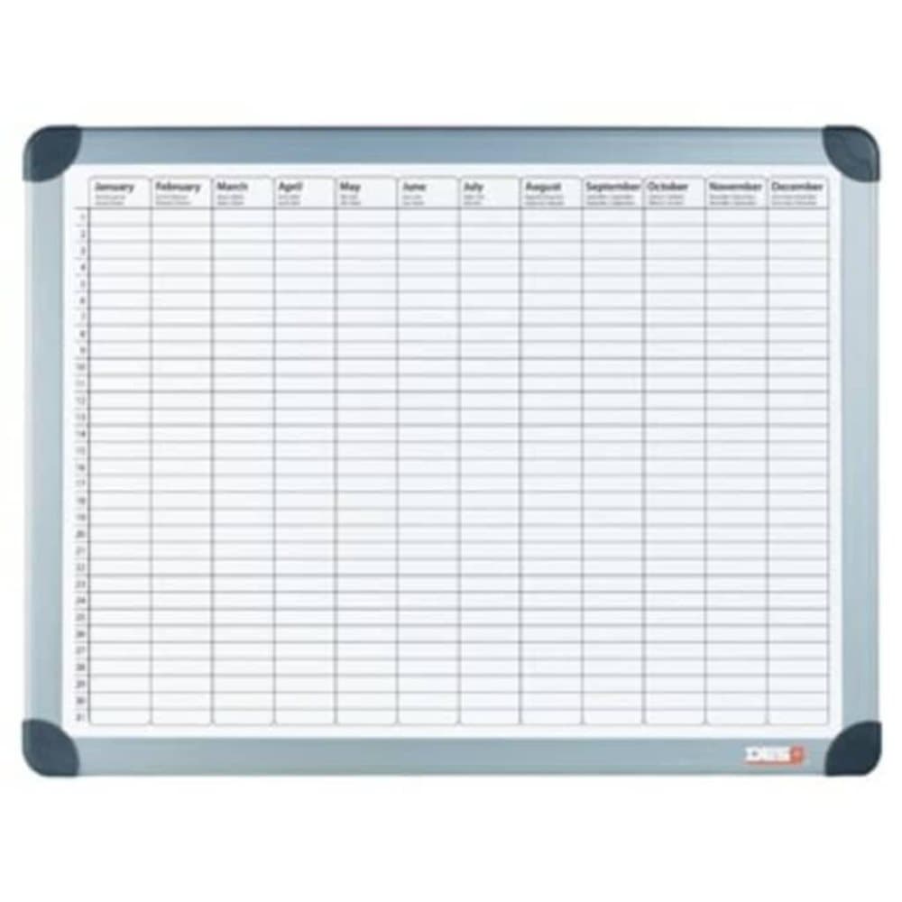 DESQ magnetisk årsplanner 60 x 90 cm hvid