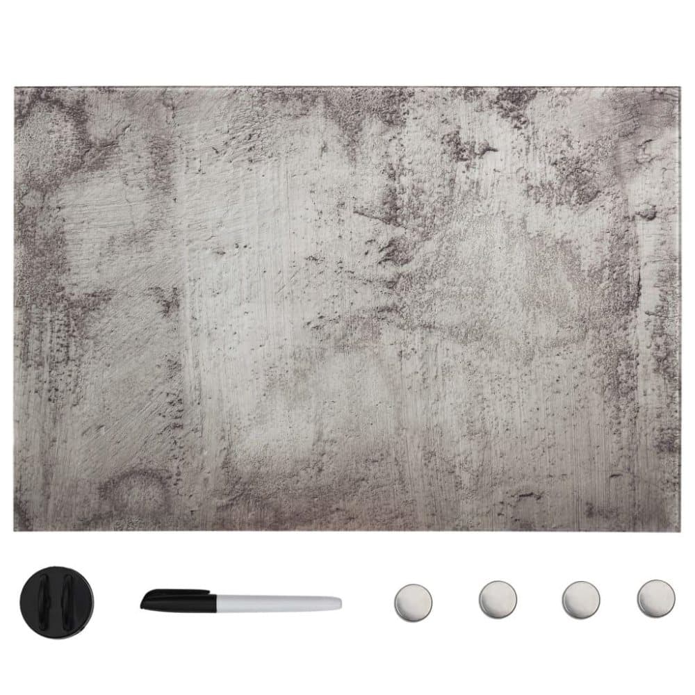 vidaXL vægmonteret magnetisk tavle 60x40 cm glas