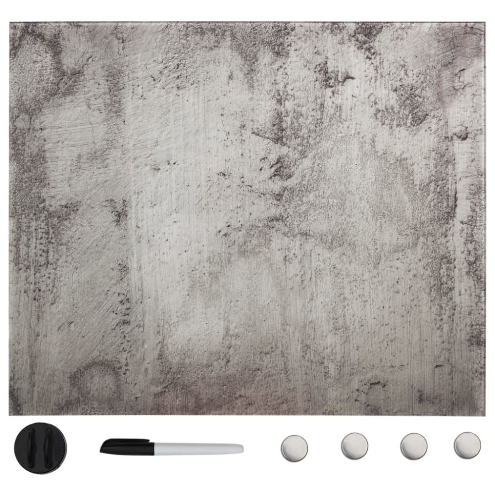 vidaXL vægmonteret magnetisk tavle 40x40 cm glas