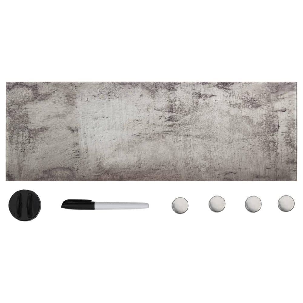 vidaXL vægmonteret magnetisk tavle 60x20 cm glas