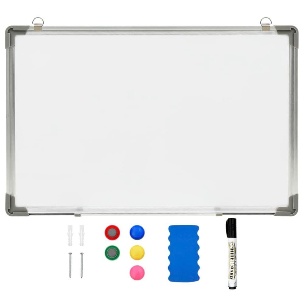 vidaXL Magnetisk whiteboard vit 60x40 cm stål