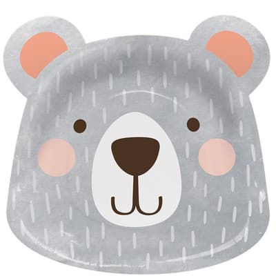 Birthday Bear- Papptallrik Björn