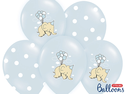 Ballonger- Ljusblå Elefant