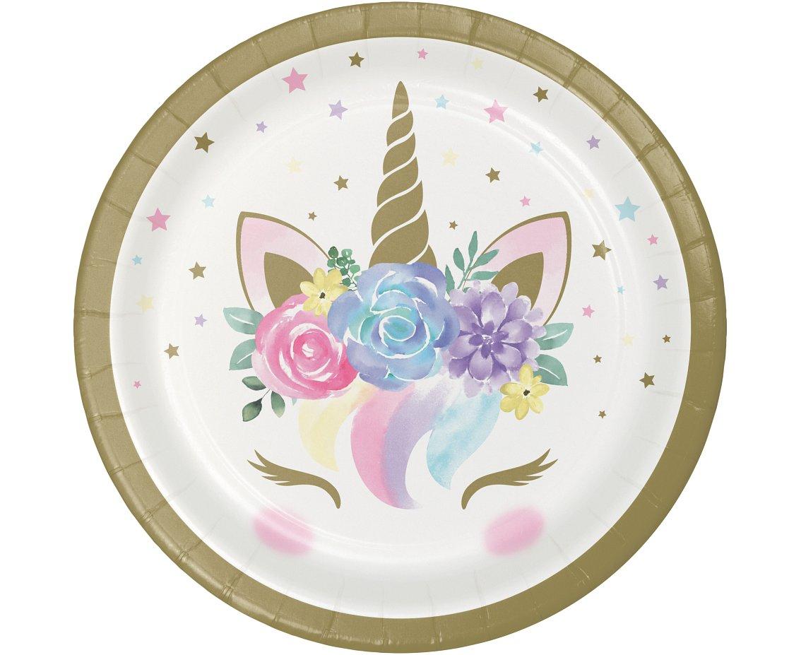 Unicorn Party- Pappersassietter