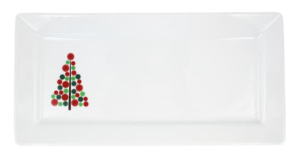 Tallrik Julgran Flerpack - E026137 - JQ   Storlek: 36,5 x 18 x 2,5 cm 4st
