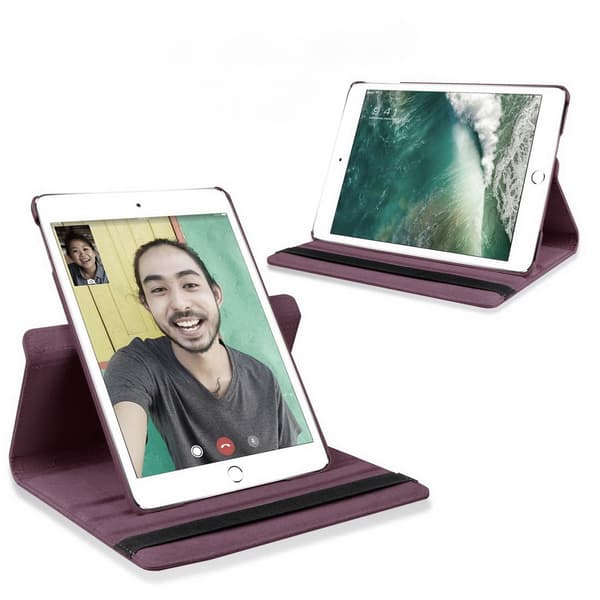 Fodral iPad 9,7" (2017/2018) Roterande 360° - Lila