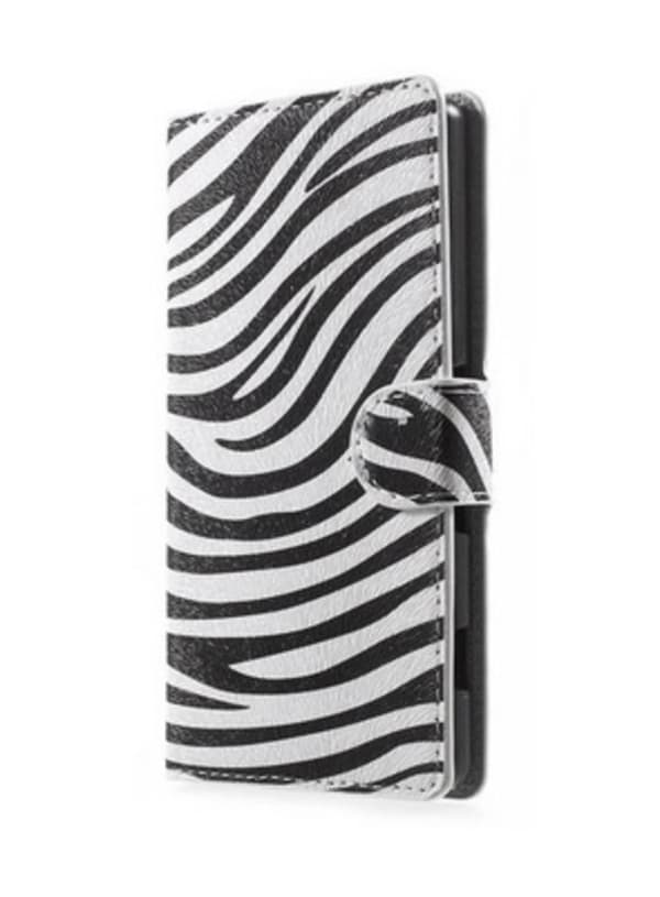 Mobilväska Xperia E4G Zebra