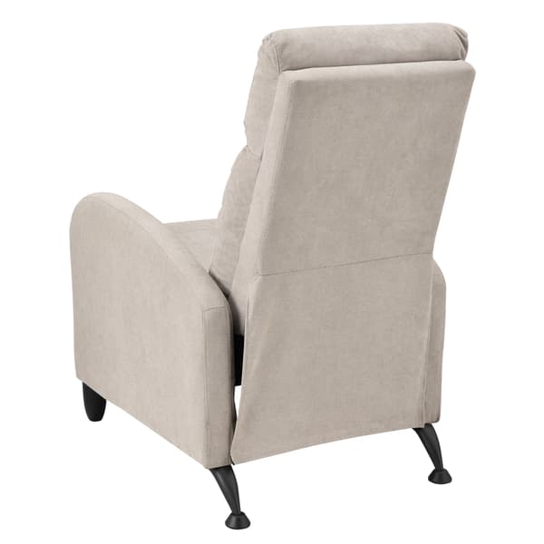 [en.casa] ® Relax lænestol Cleo-polstret-102x60x92cm-siddehøjde: 46 cm-tekstil-metal-brun-sort-justerbar ryg