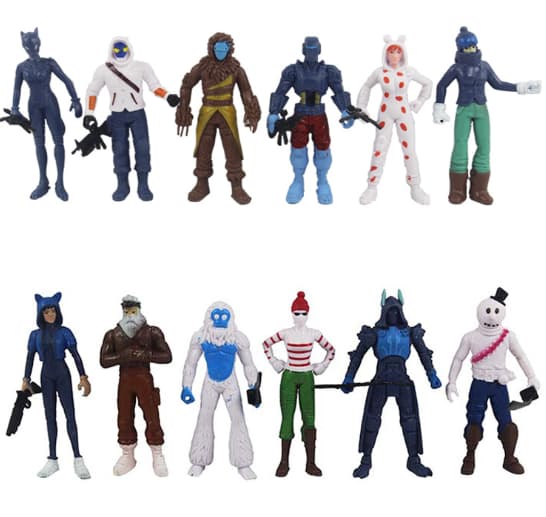 12 Pack Fortnite figurer Sæson Sæson 7 (12 cm)